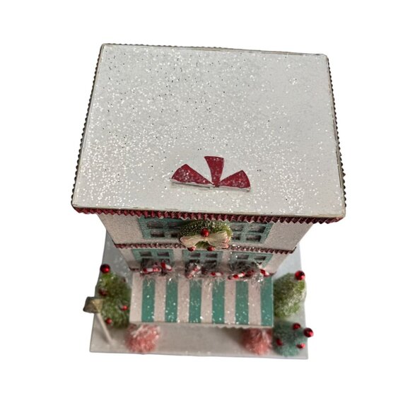 Bethany Lowe Christmas Peppermint Paper House Decor Hand Signed LC2483 - Picture 7 of 8